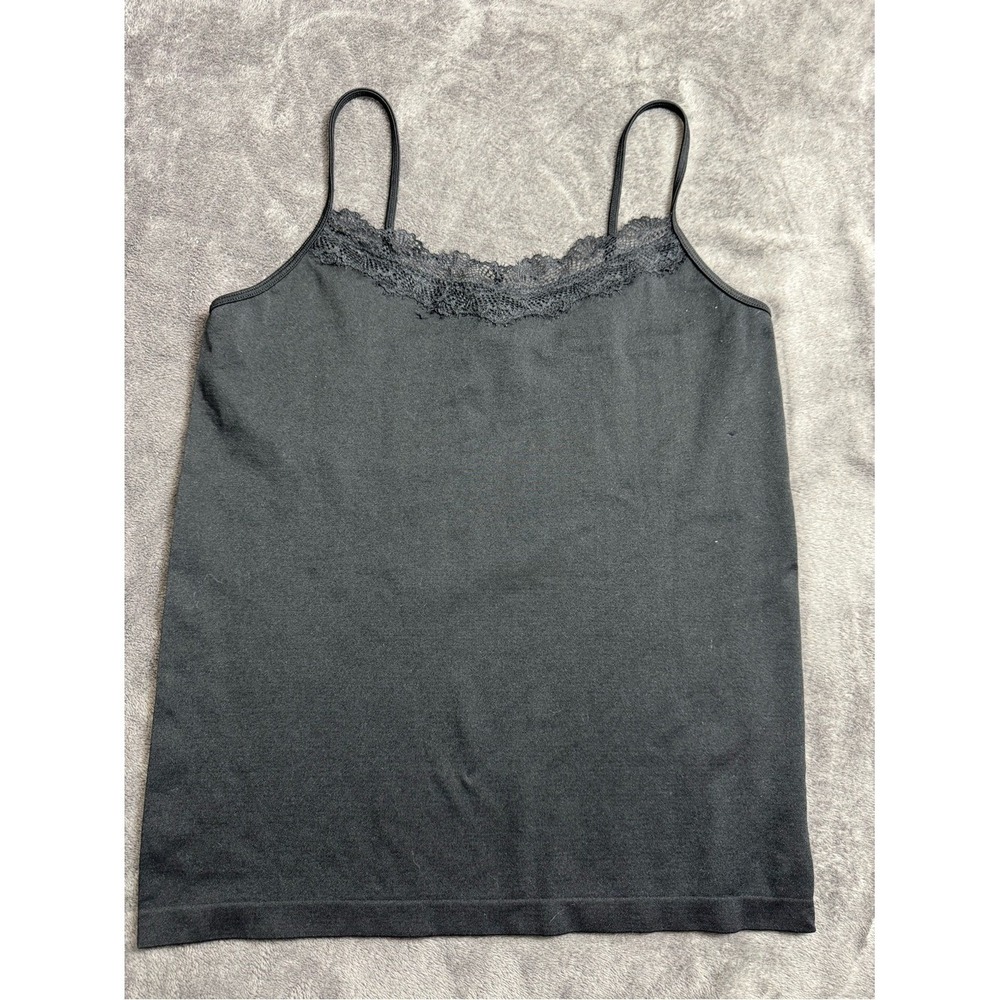Black Lace-Trim Camisole Top - Women